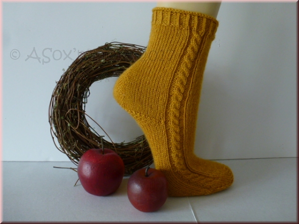 Anleitung No. 19 -  Socke Goldie Gr. 38/39